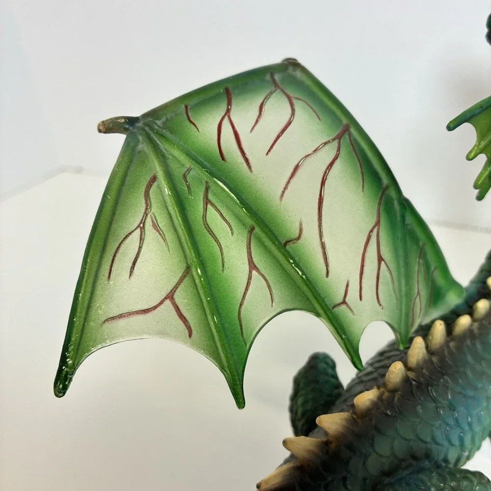2003 Mythical Green Dragon Figure by Schleich World of Knights 5.5
